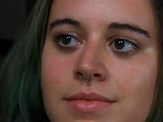 Cute girl is ready to receive hard pain BDSM porn